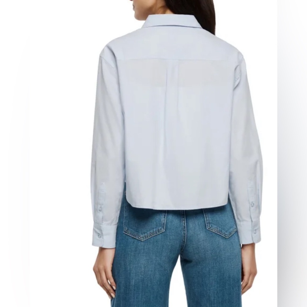 ✨ NWT Gap Cropped Poplin Button-Up Shirt ✨ - Picture 3 of 3